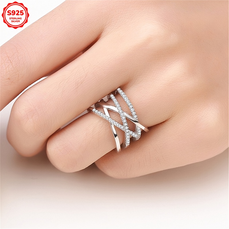 Hypoallergenic Double Layer Wire Line Open Ring, 4 Season Gift